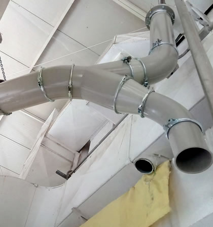 tuberia para extraccion de polvo - colductos.