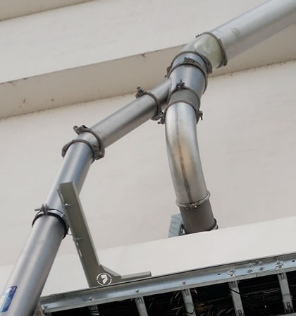 tuberia inoxidable para extraccion de polvo colductos